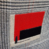 Rimalinum Plaid Hobo Bag – Handmade Fabric Shoulder Bag with Embroidered Accent - RIMALINUM