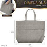 Oversized Linen Tote Bag | Natural Rustic Look | Stylish and Spacious - RIMALINUM