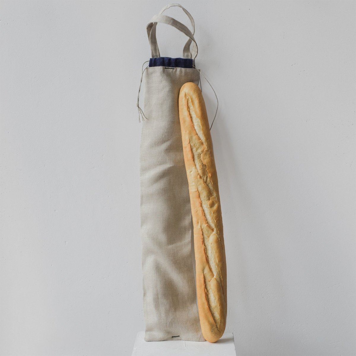 Reusable Linen Single Baguette Carry and Store Bag - RIMALINUM