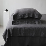 Contemporary Linen Duvet Cover with Button Closure "Beatrice" | Hypoallergenic, Anti - Bacterial And Antistatic - RIMALINUM