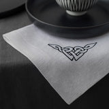 Linen Napkin with Celtic Knot Monogram - RIMALINUM