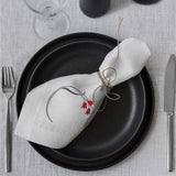 Linen Napkin with Tulip Embroidery - RIMALINUM