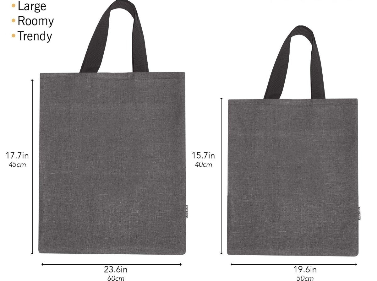 Shoulder Tote Bag with Pinky Promise Embroidery | Double Layer with Lining - RIMALINUM