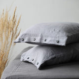 Stone Washed Linen Pillowcase Buttoned Closure "Barbora" | Hypoallergenic - RIMALINUM