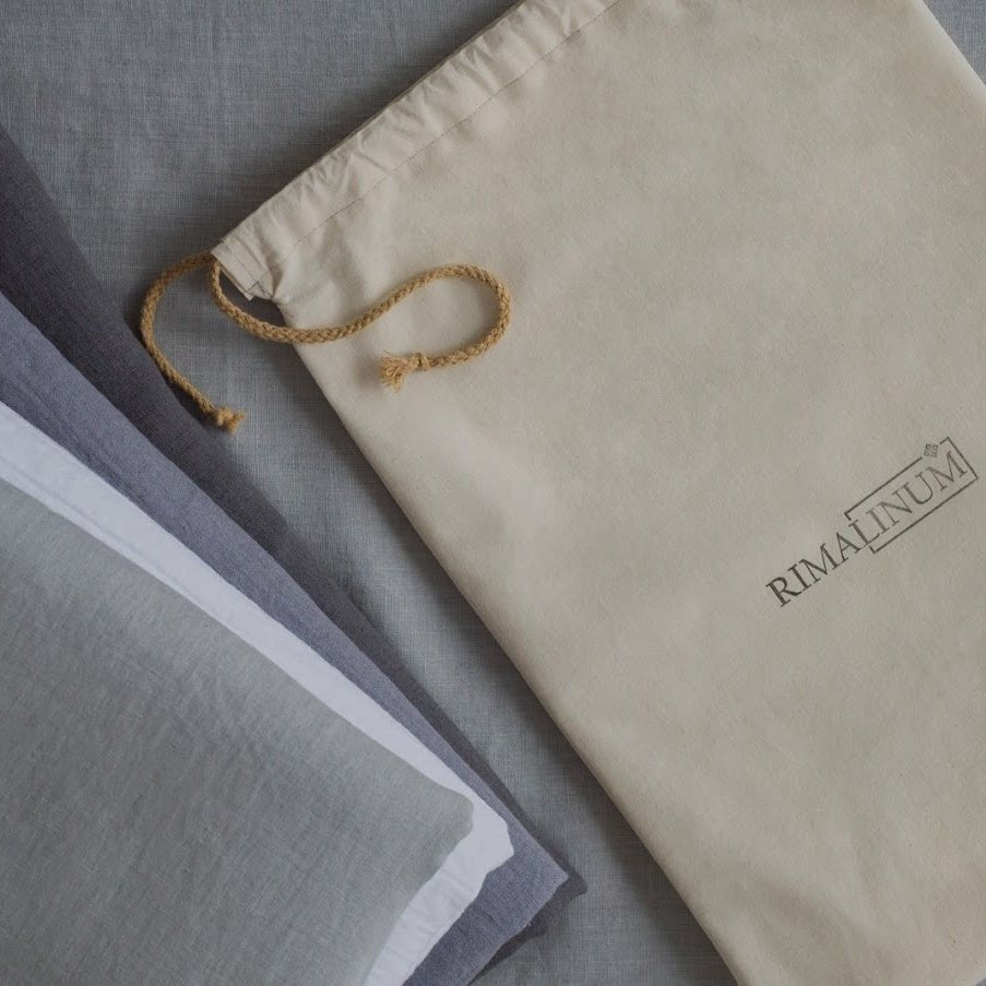 Natural Linen Duvet Cover "Karolina" Envelope Closure with Buttons | Anti - Bacterial And Hypoallergenic - RIMALINUM