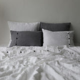 Natural Linen Duvet Cover "Karolina" Envelope Closure with Buttons | Anti - Bacterial And Hypoallergenic - RIMALINUM