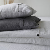 Natural Linen Duvet Cover "Karolina" Envelope Closure with Buttons | Anti - Bacterial And Hypoallergenic - RIMALINUM