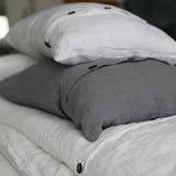 Natural Linen Pillowcase "Karolina" - Envelope Closure With Buttons | Hypoallergenic, Anti - Bacterial and Eco - Friendly - RIMALINUM