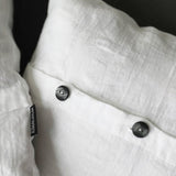 Natural Linen Pillowcase "Karolina" - Envelope Closure With Buttons | Hypoallergenic, Anti - Bacterial and Eco - Friendly - RIMALINUM