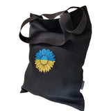 Shoulder Tote Bag Ukraine Flag Sunflower Embroidery - RIMALINUM