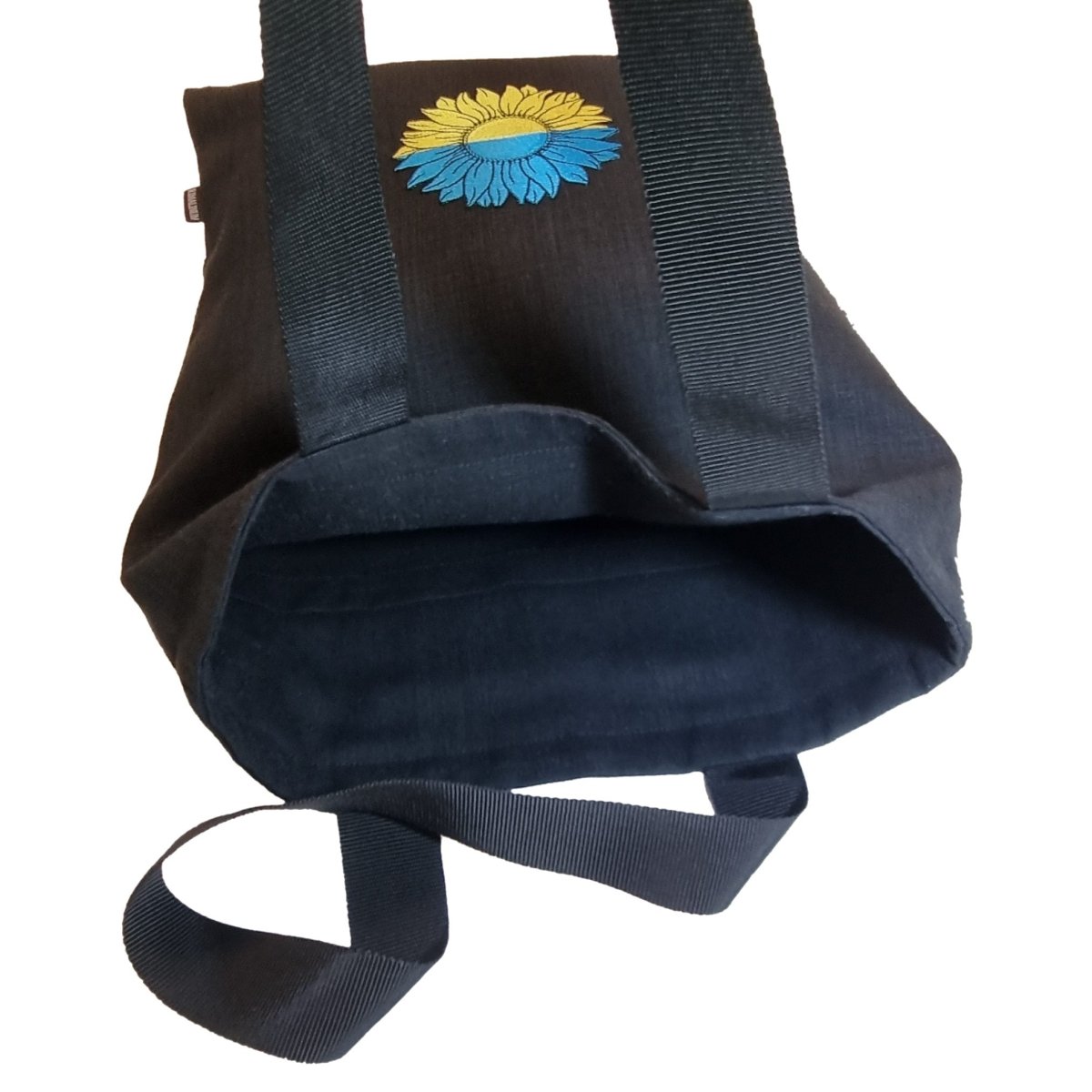 Shoulder Tote Bag Ukraine Flag Sunflower Embroidery - RIMALINUM