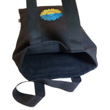 Shoulder Tote Bag Ukraine Flag Sunflower Embroidery - RIMALINUM