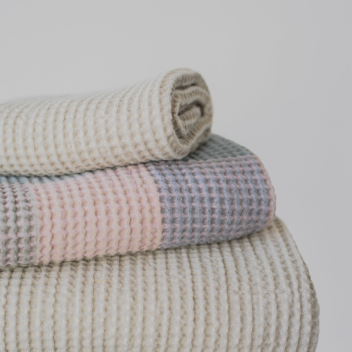 Waffle Weave Bath Towel - Large 100x135cm (39.3x53.1") - RIMALINUM