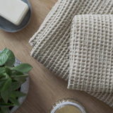 Waffle Weave Linen Hand Towel - 50x70cm (19.6x27.5") - RIMALINUM